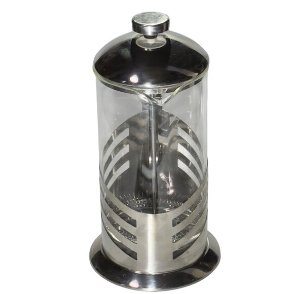 Brandani Italian Style Stainless Steel & Glass French Press Coffee Maker - Picture 5 of 11